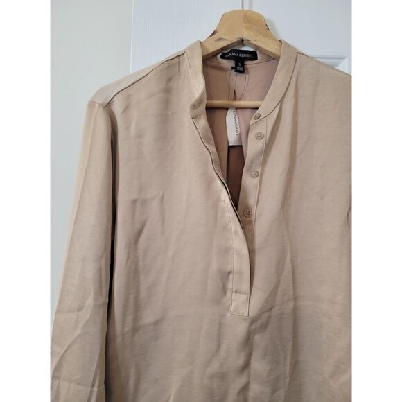 Banana Republic Washed Satin Tunic S NWT - Picture 7 of 10